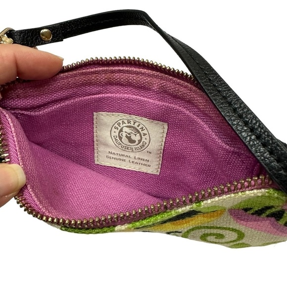Spartina 449 Bright Floral Jute Wristlet - Picture 6 of 7